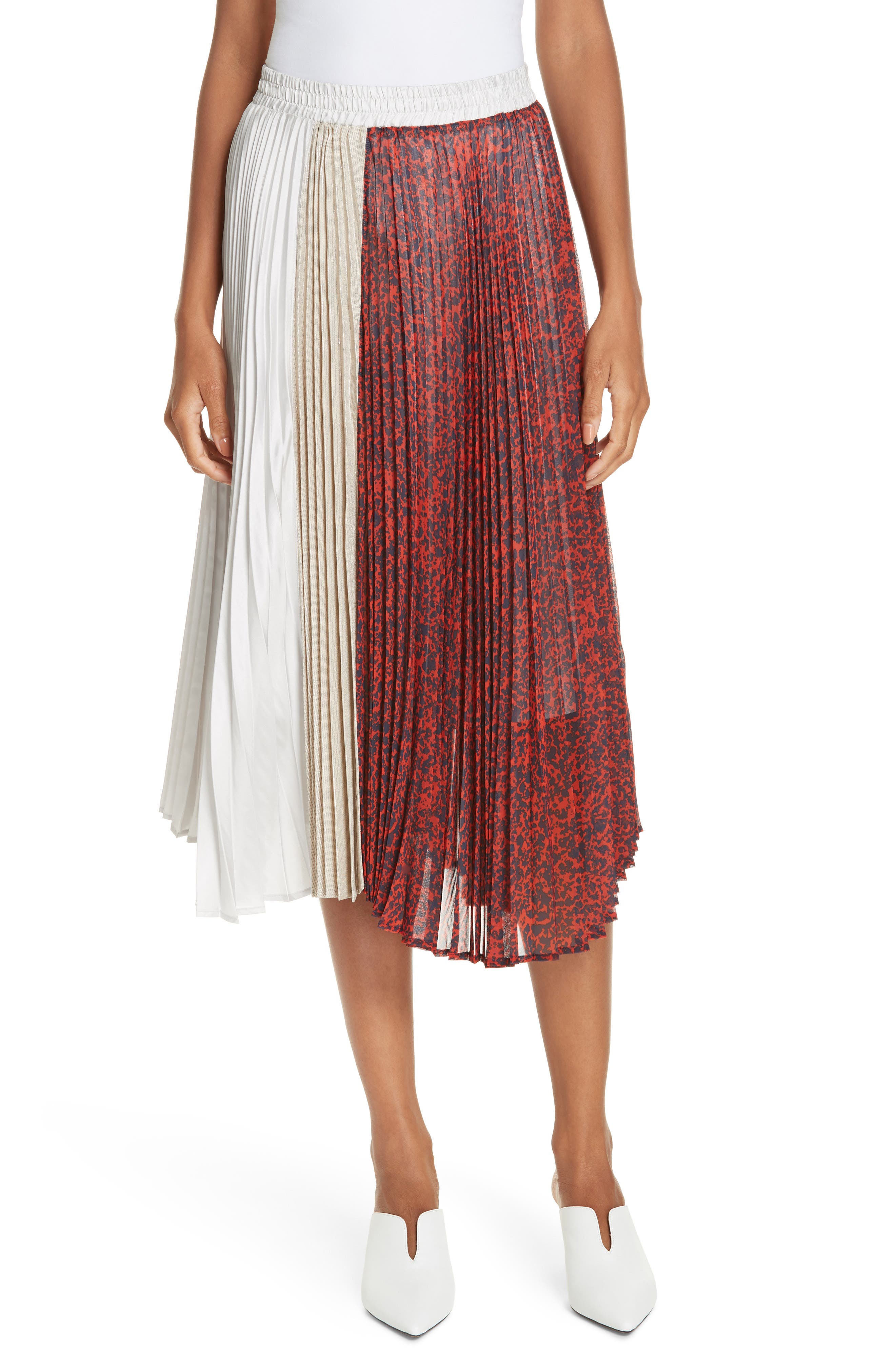 Clu Colorblock Pleated Skirt Nordstrom