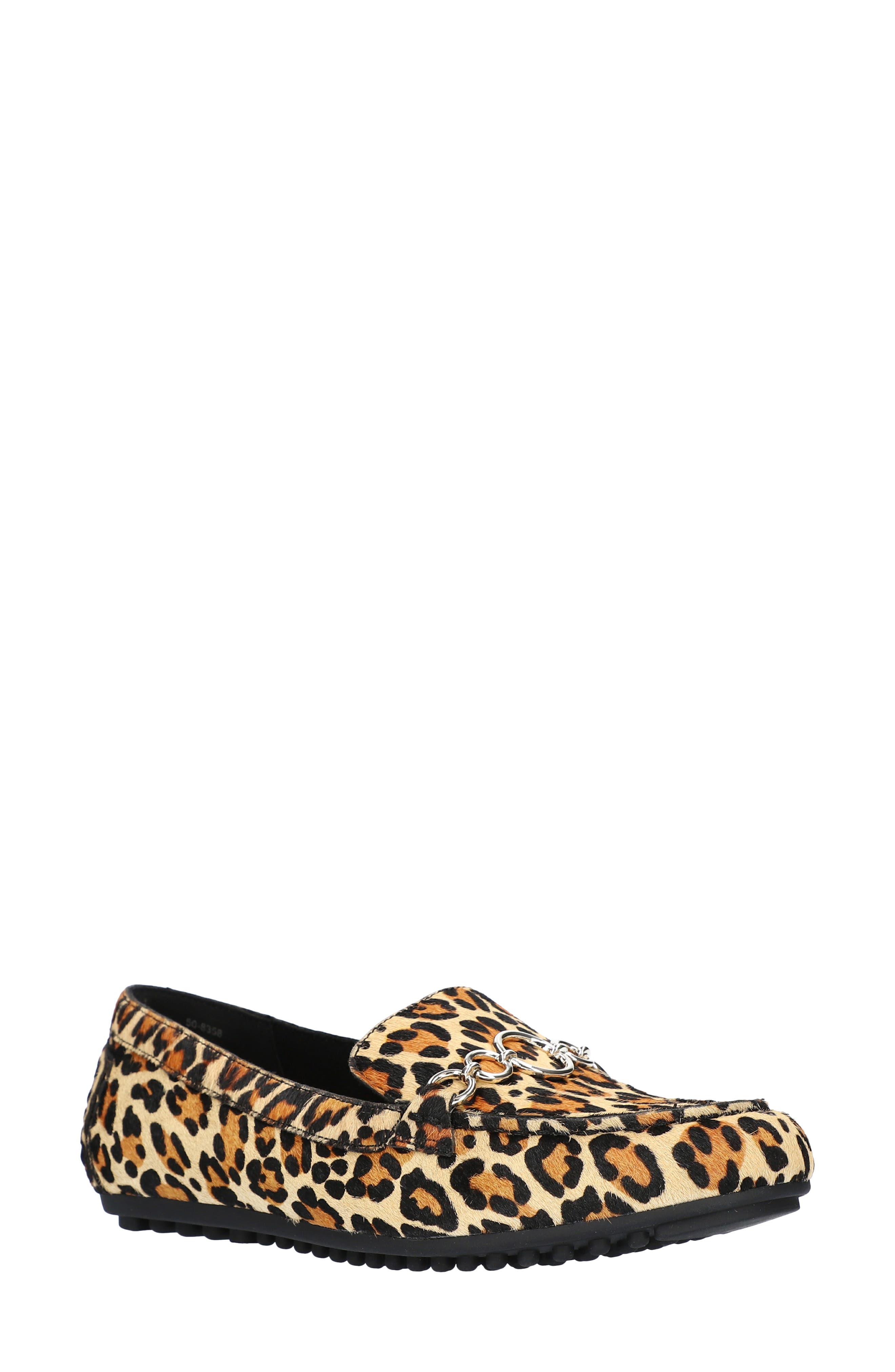 Ladies leopard loafers Clearance