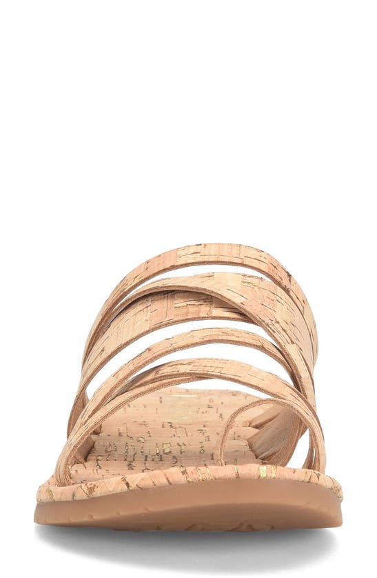 Korks Clemmons Strappy Sandal In Natural Cork