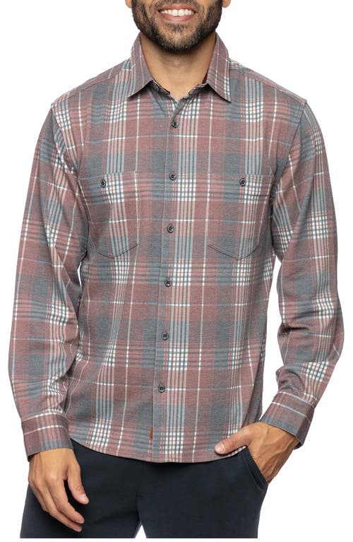 Andy Rexford Plaid Button-Up Shirt in Syrah