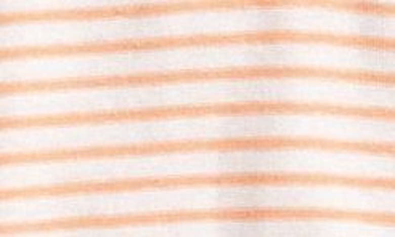Shop Billy Reid Reverse Stripe Hemp & Cotton Polo In Pale Coral