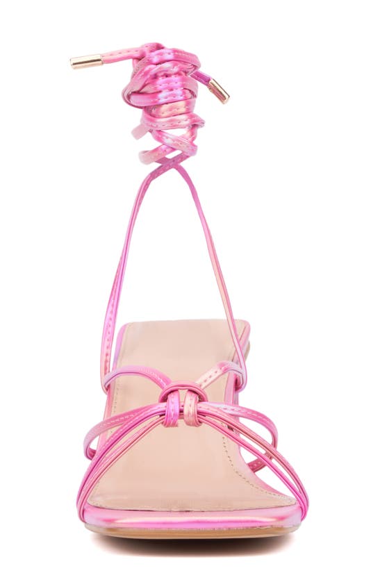 Shop Fashion To Figure Lana Heeled Sandal In Sorbet Orange Pink