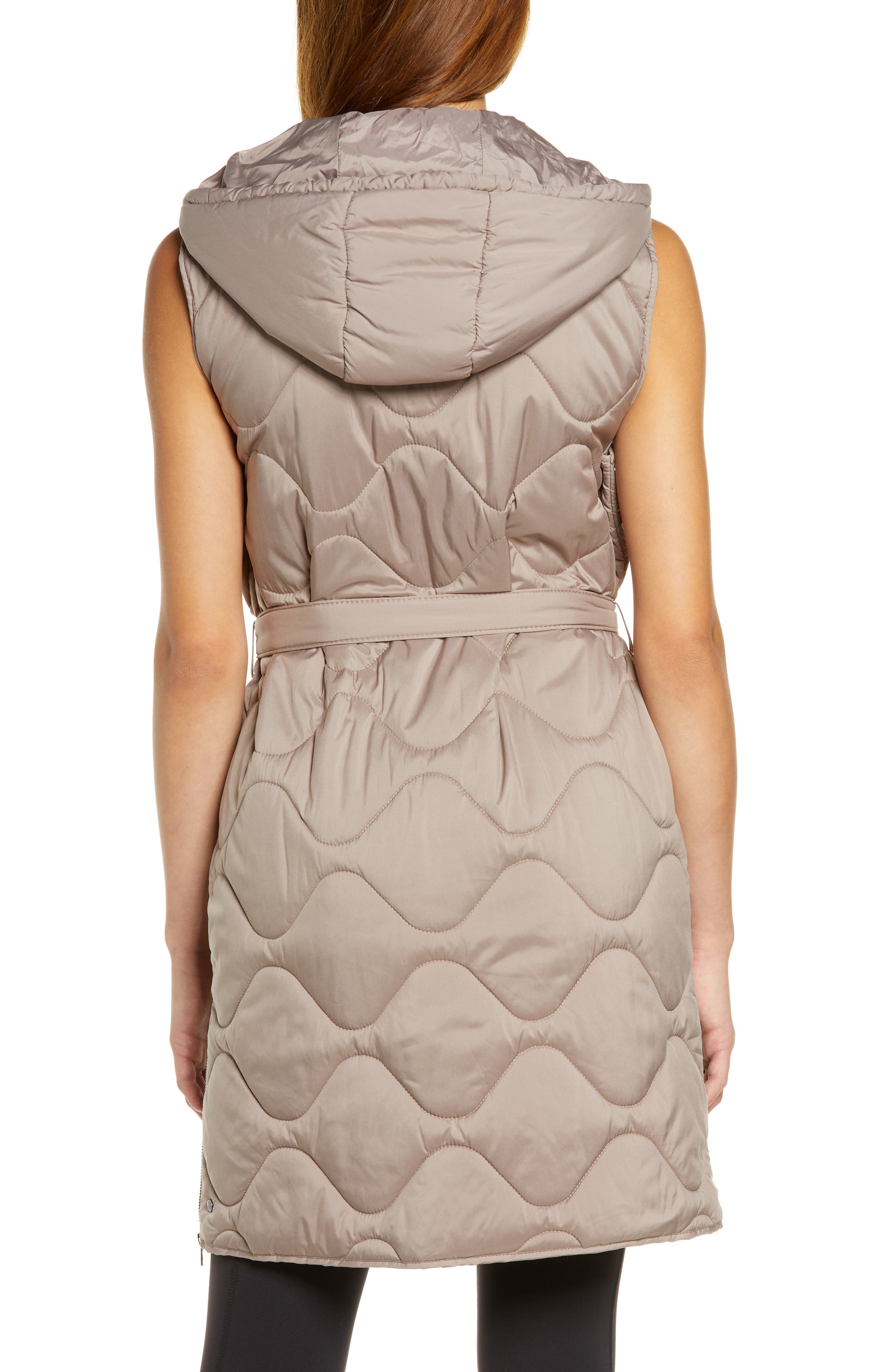 Zella Belted Quilted Longline Recycled 
