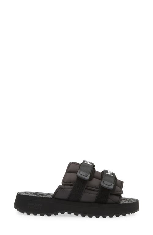 Shop Palm Angels X Suicoke Moto Slide Sandal In Black No Color