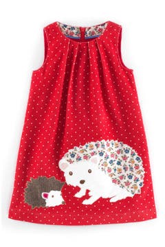 Mini Boden Animal Appliqué Dress (Toddler Girls, Little Girls & Big ...
