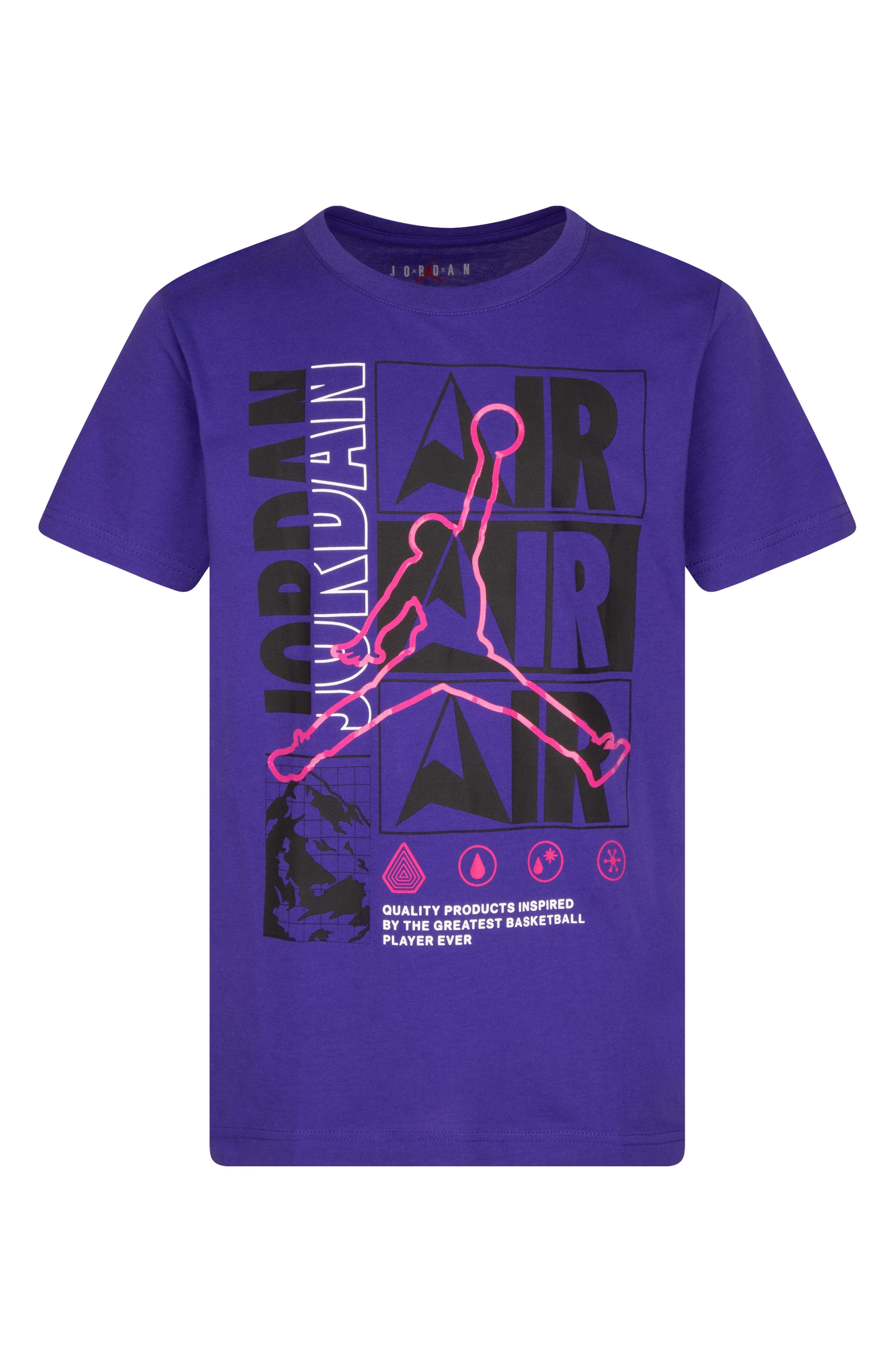 boys purple jordan shirt