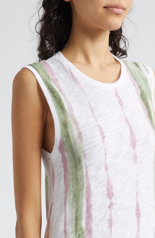 ATM ANTHONY THOMAS MELILLO ATM ANTHONY THOMAS MELILLO PAINT STROKE STRIPE SLUB COTTON MAXI DRESS 