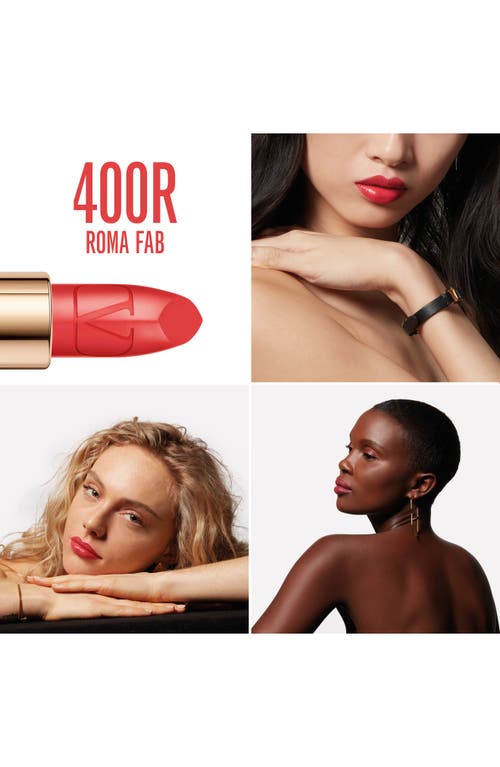 Shop Valentino Rosso  Refillable Lipstick In 400r/satin