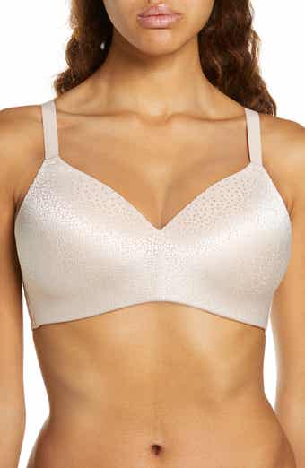 Wing/Wacoal MB4815 Date, Wirefree Bra, Stays In Place, Synchro Bra, 3/4  Cup, Women's, cinnamon brown, Small : : Fashion