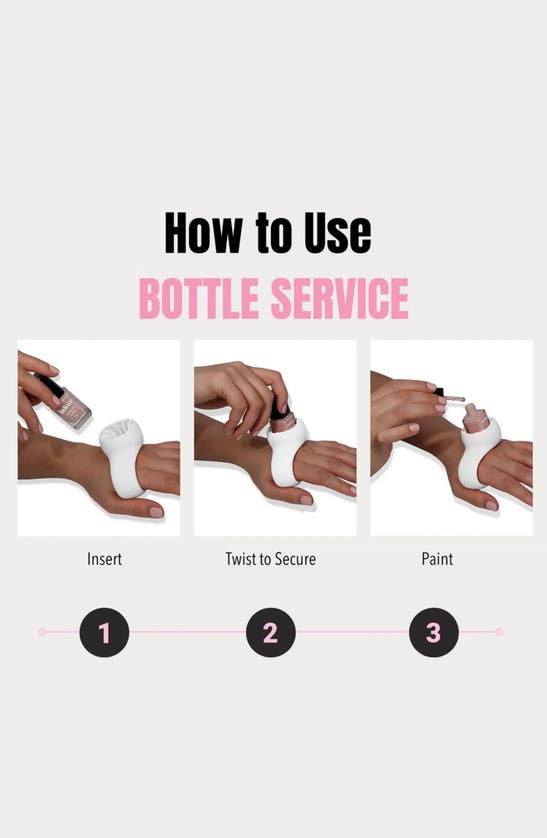 Londontown Bottle Service Nail Polish Holder In White