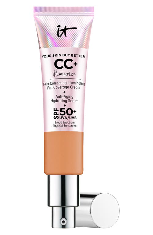 IT Cosmetics CC+ Cream Illumination SPF 50+ Full Coverage Cream Corrector & Serum in Tan