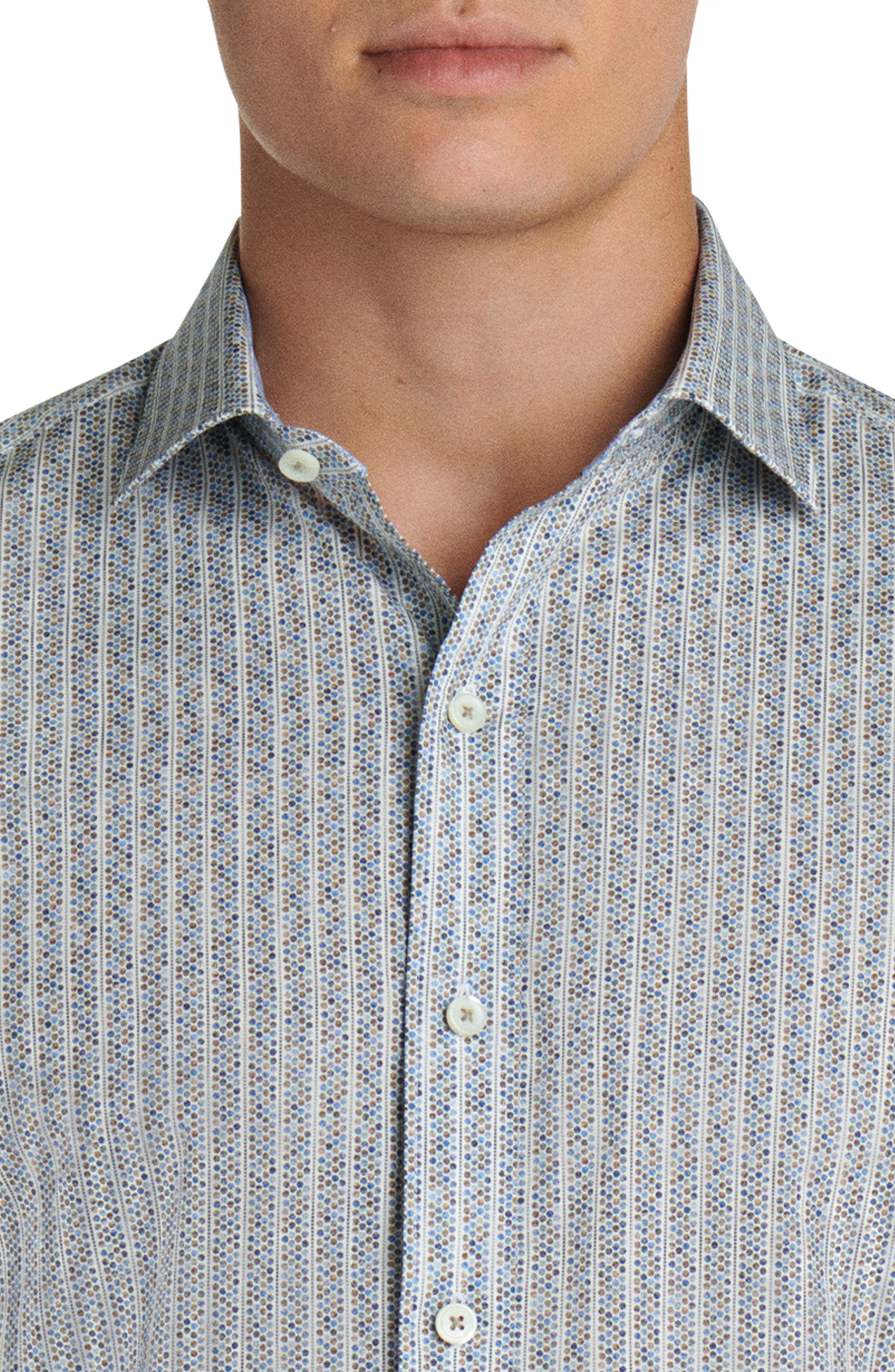 Bugatchi Stripe Button-Up Shirt 