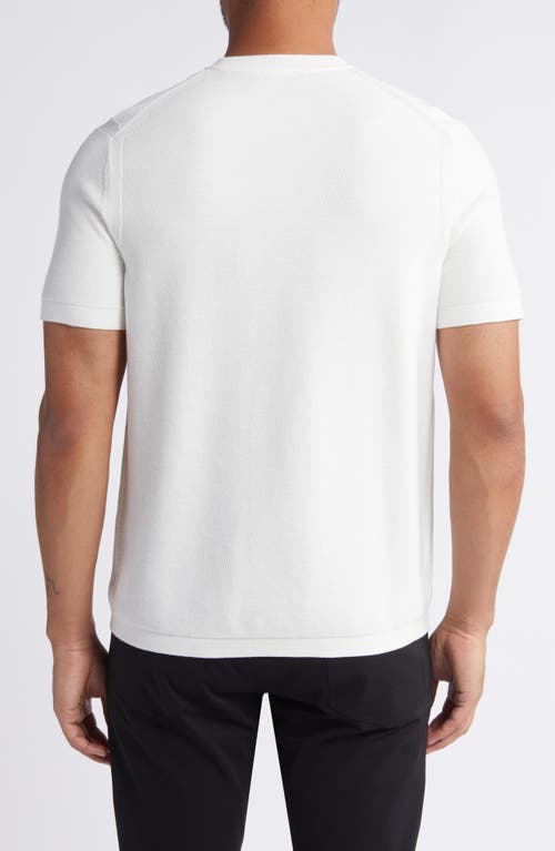 Shop Theory Damos Solid Cotton T-shirt In Ivory