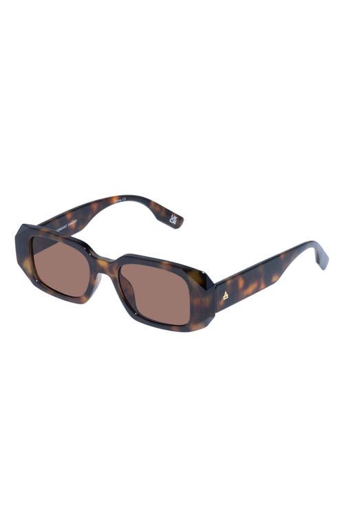 Aire Ascendant 49mm Rectangular Sunglasses In Dark Tortoise