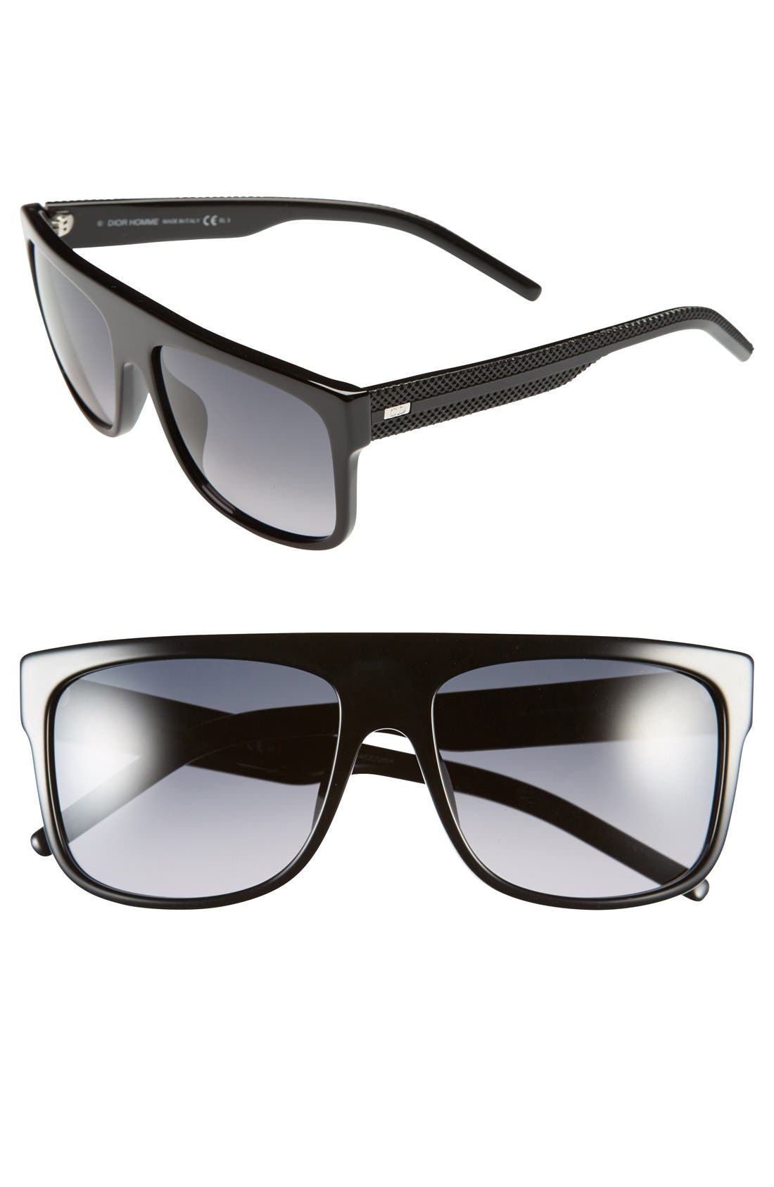 christian dior unisex squared 58mm sunglasses