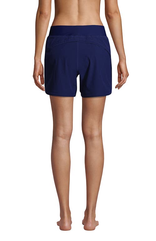 LANDS' END LANDS' END CURVY FIT 5" QUICK DRY BOARD SHORTS SWIM SHORTS WITH PANTY 