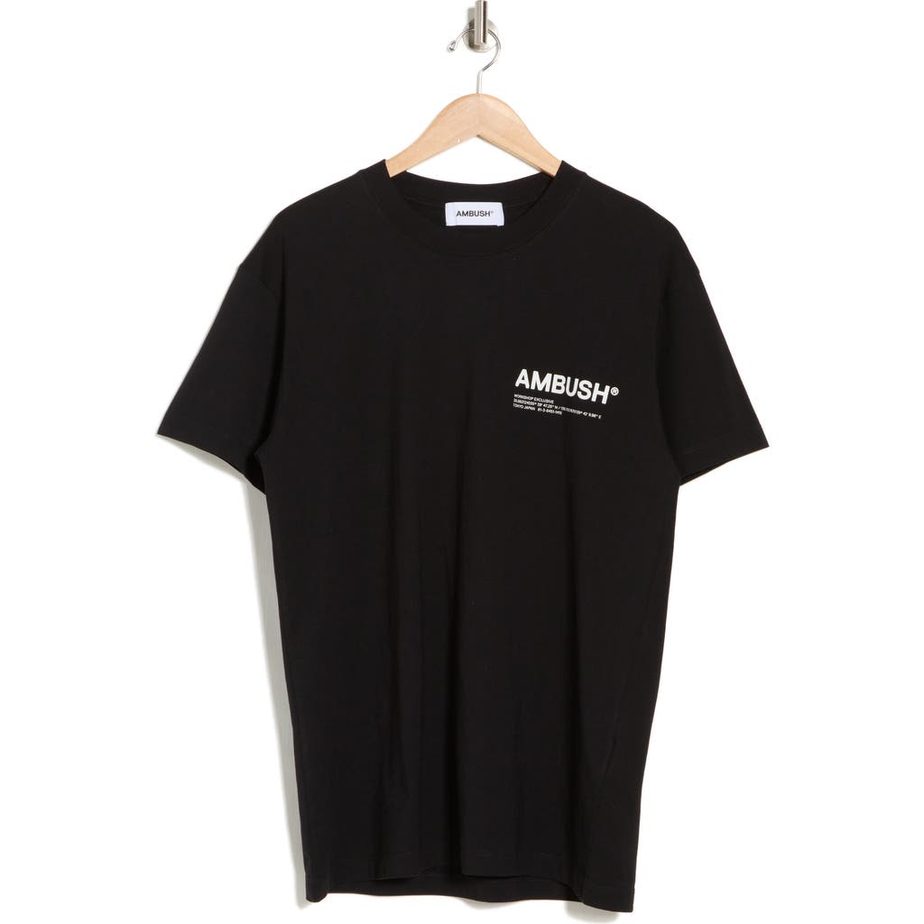 Shop Ambush Workshop Logo Cotton Graphic T-shirt In Black