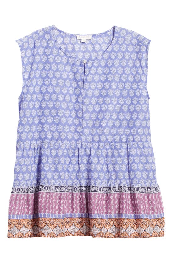 BEACHLUNCHLOUNGE BEACHLUNCHLOUNGE JESSA BORDER PRINT COTTON TOP