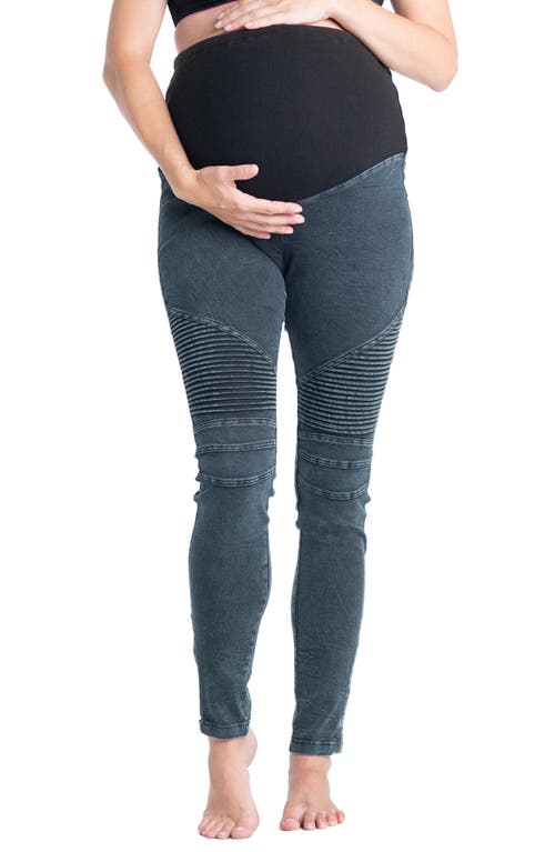 Moto Maternity Leggings in Billie Jean
