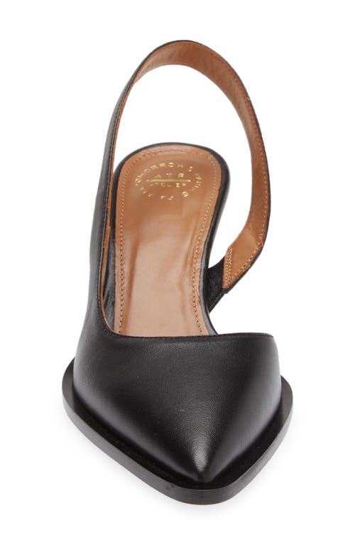 Atp Atelier Desana Slingback Pointed Toe Half D'orsay Pump In Black