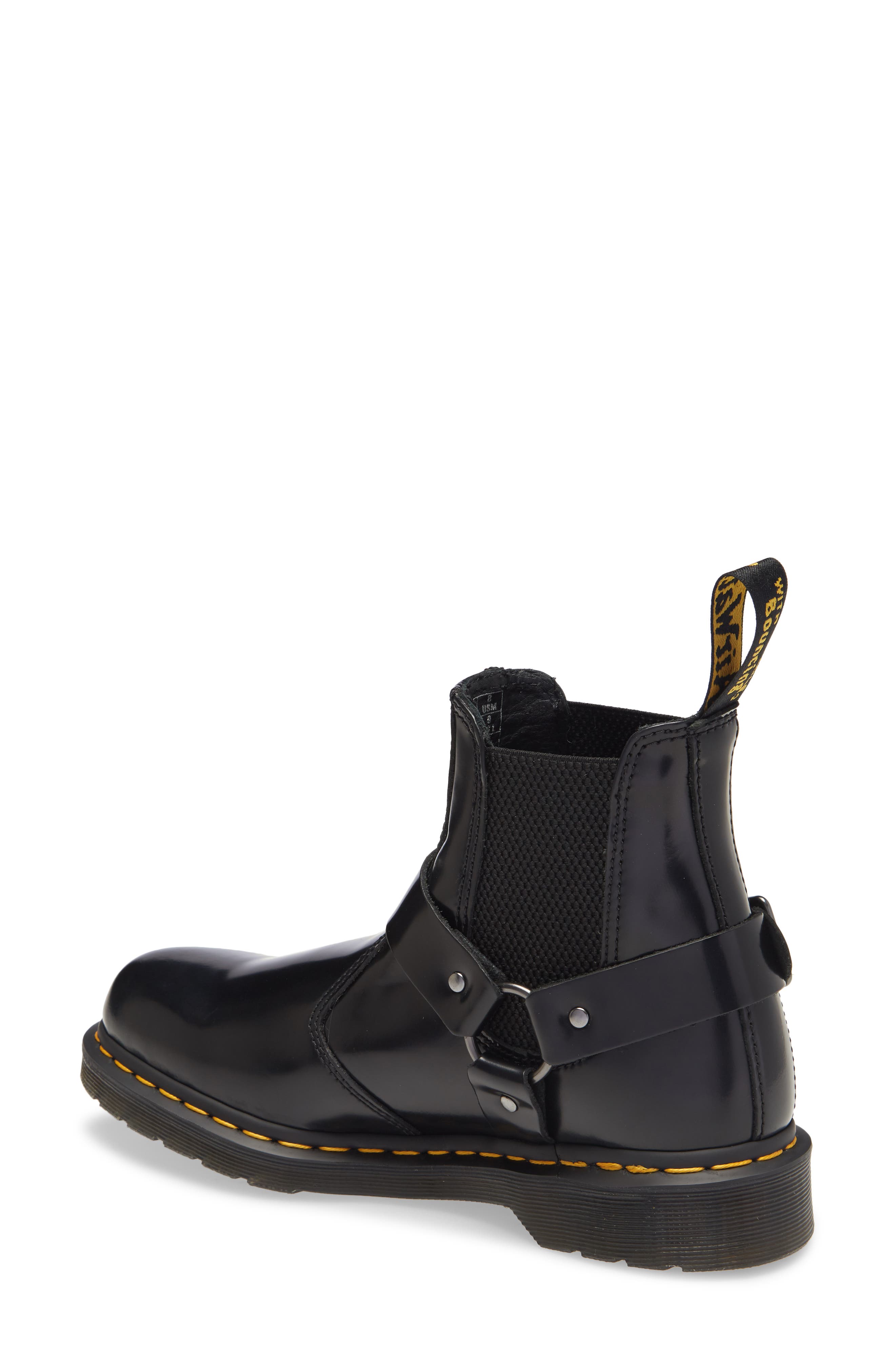 black wincox chelsea boots