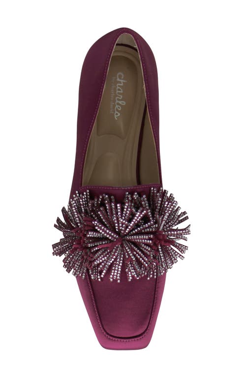 Charles By Charles David Vegass Loafer In Darkmagenta Satin
