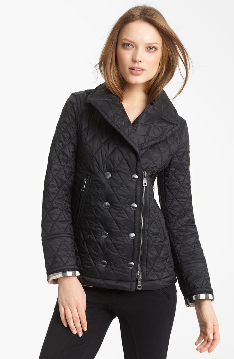 Burberry Brit Quilted Double Breasted Jacket | Nordstrom