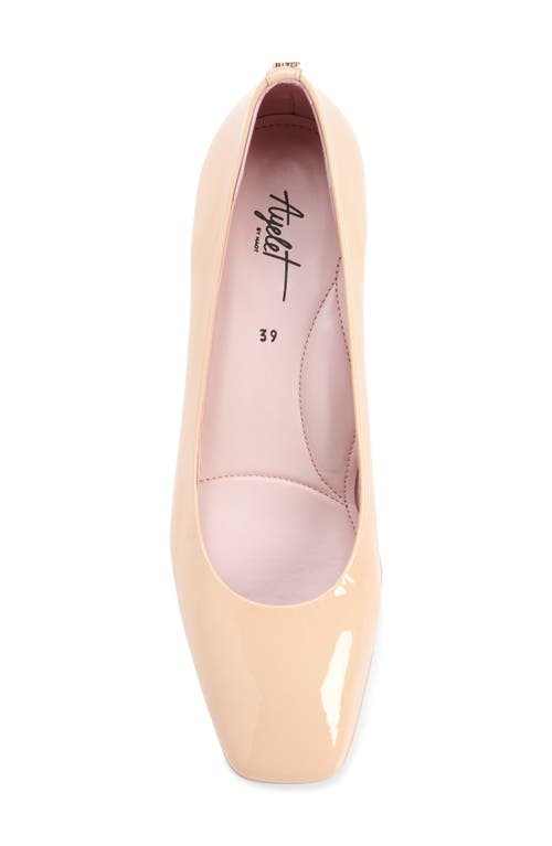 Naot Cass Patent Pump In Beige Classic Patent