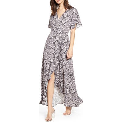 Leith Long Languid Dress, Grey