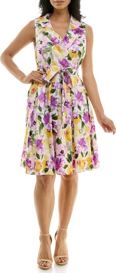Nina Dress - Onyx Florette