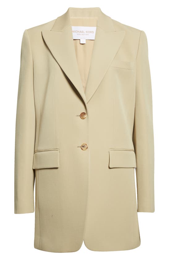 Michael Kors Wool Gabardine Boyfriend Blazer In Beige | ModeSens