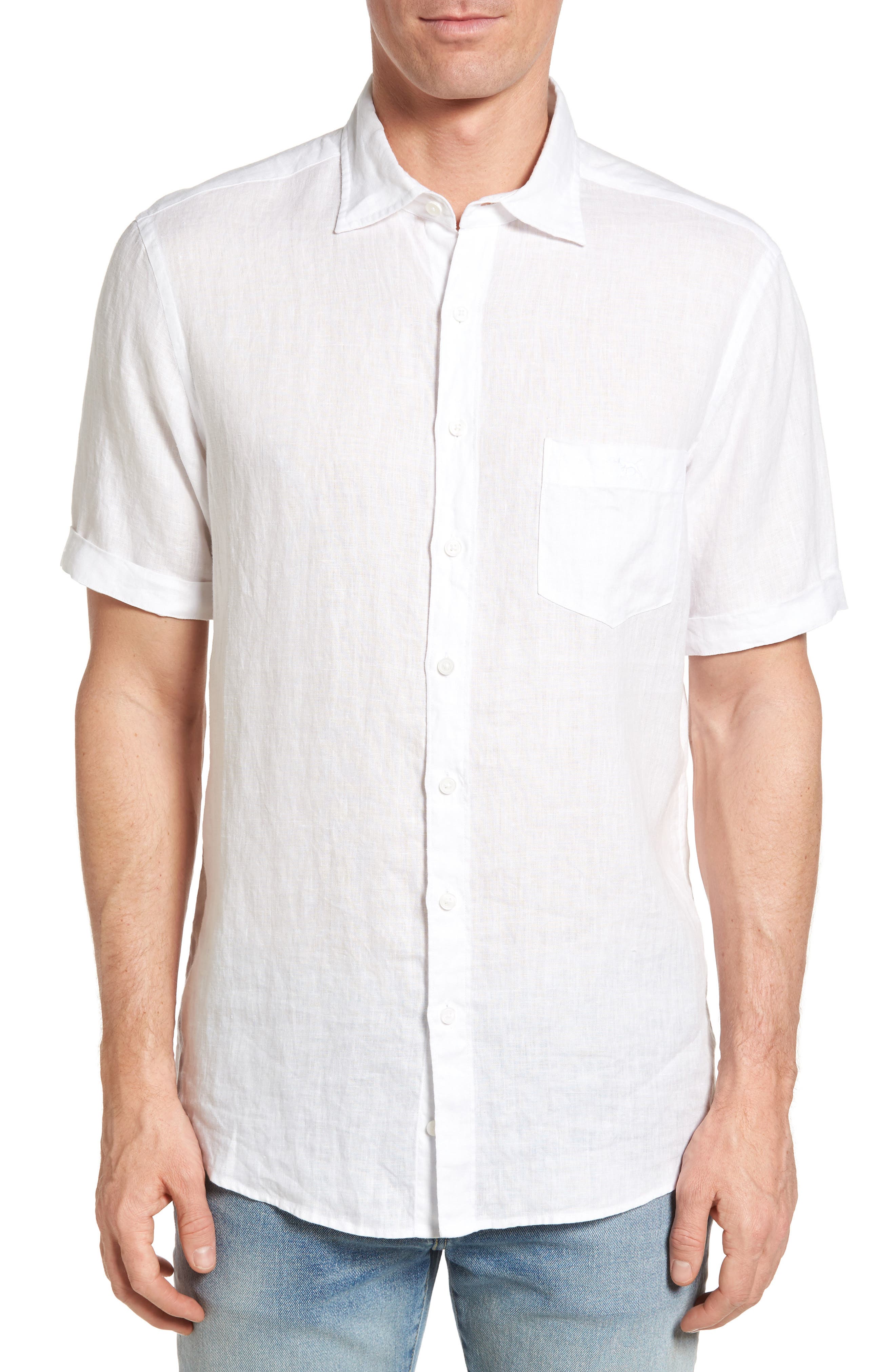 Rodd & Gunn Abbotleight Linen Sport Shirt Nordstrom