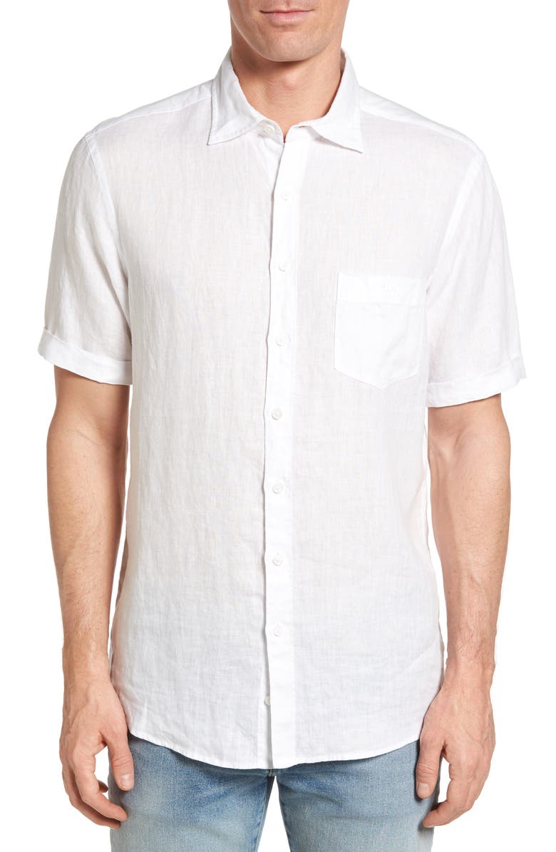 Rodd & Gunn Abbotleight Linen Sport Shirt | Nordstrom