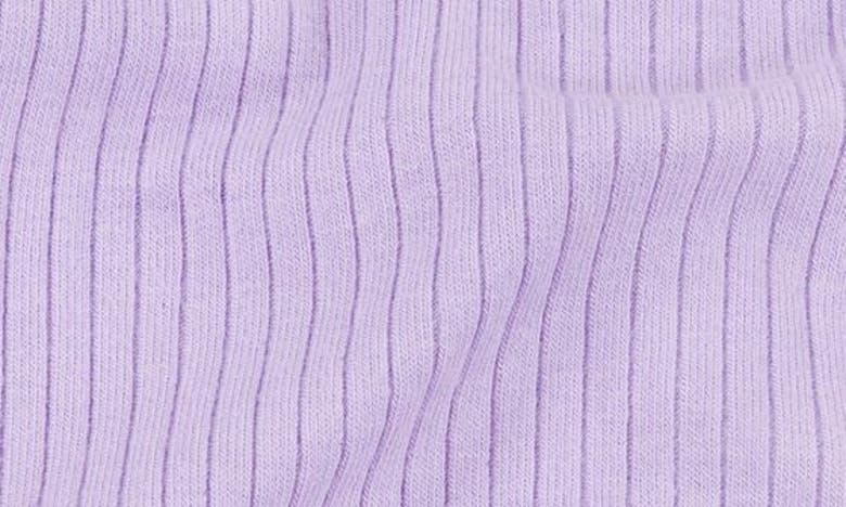 Mori Clever Zip Footie In Ribbed - Lilac