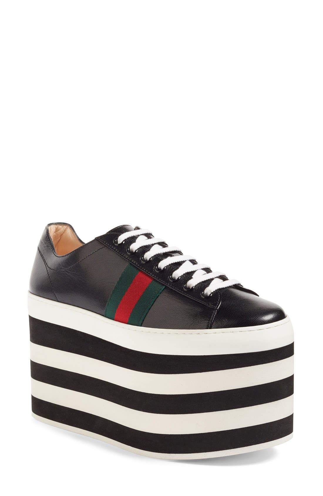 gucci rainbow platform sneakers