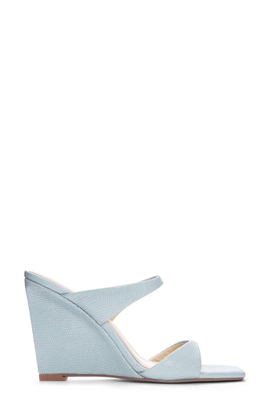 Shop 42 Gold Omira Wedge Sandal In Blue