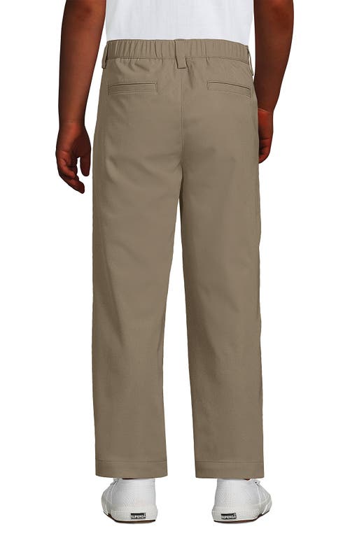 Lands' End Boys Iron Knee Active Chino Pants In Khaki