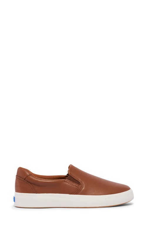 Keds ® Pursuit Slip-on Sneaker In Cognac Leather