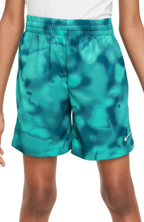 Nike Kids' Dri-FIT Multi+ Shorts Geode Teal/White at