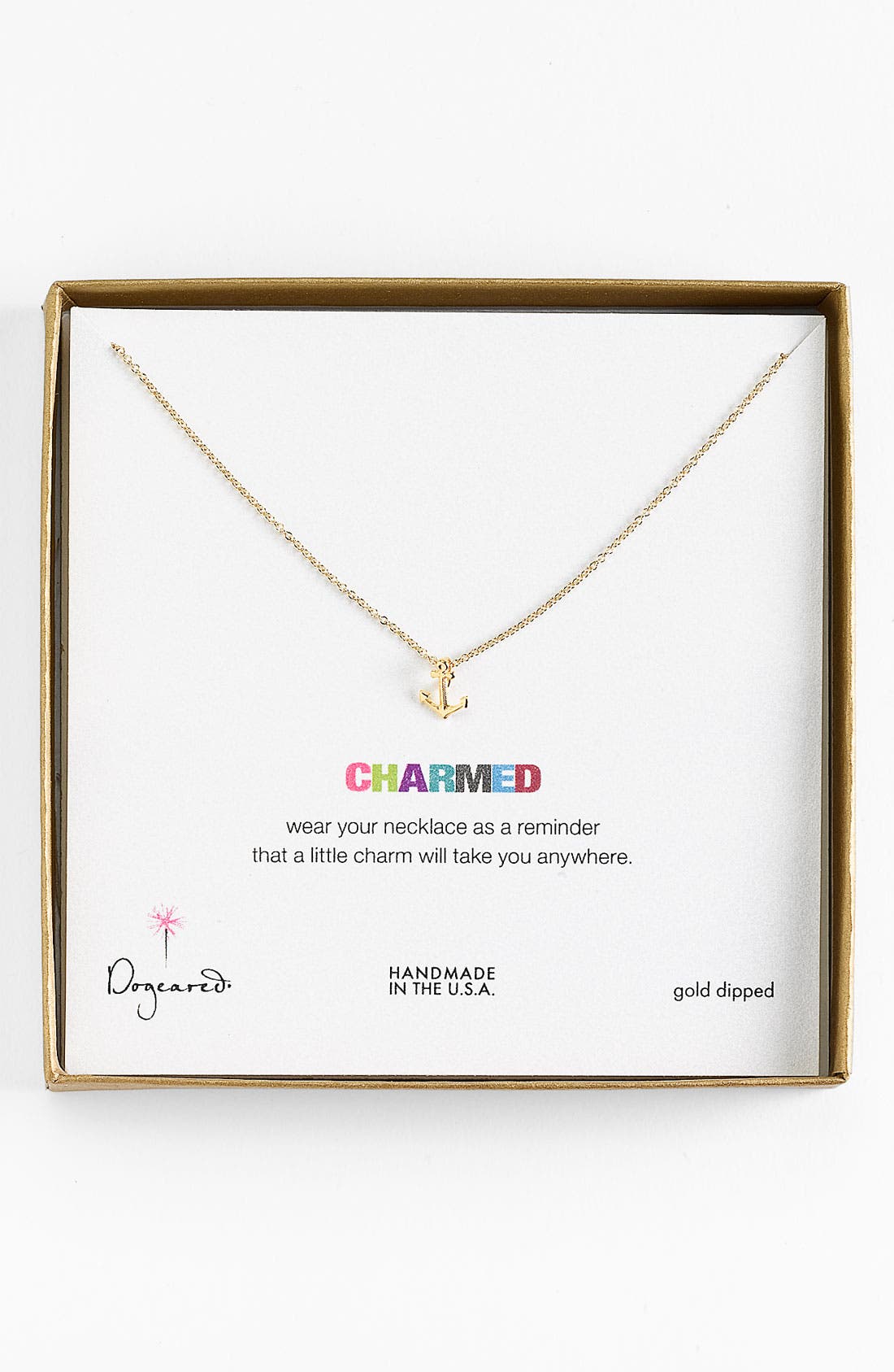 Dogeared 'Charmed Skull' Pendant Necklace Nordstrom