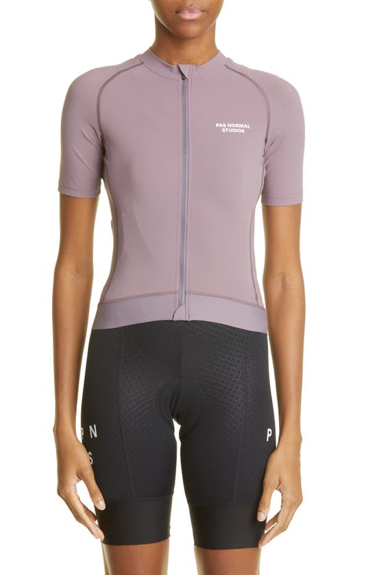 Pas Normal Studios Essential Cycling Jersey Jacket In Dusty Purple