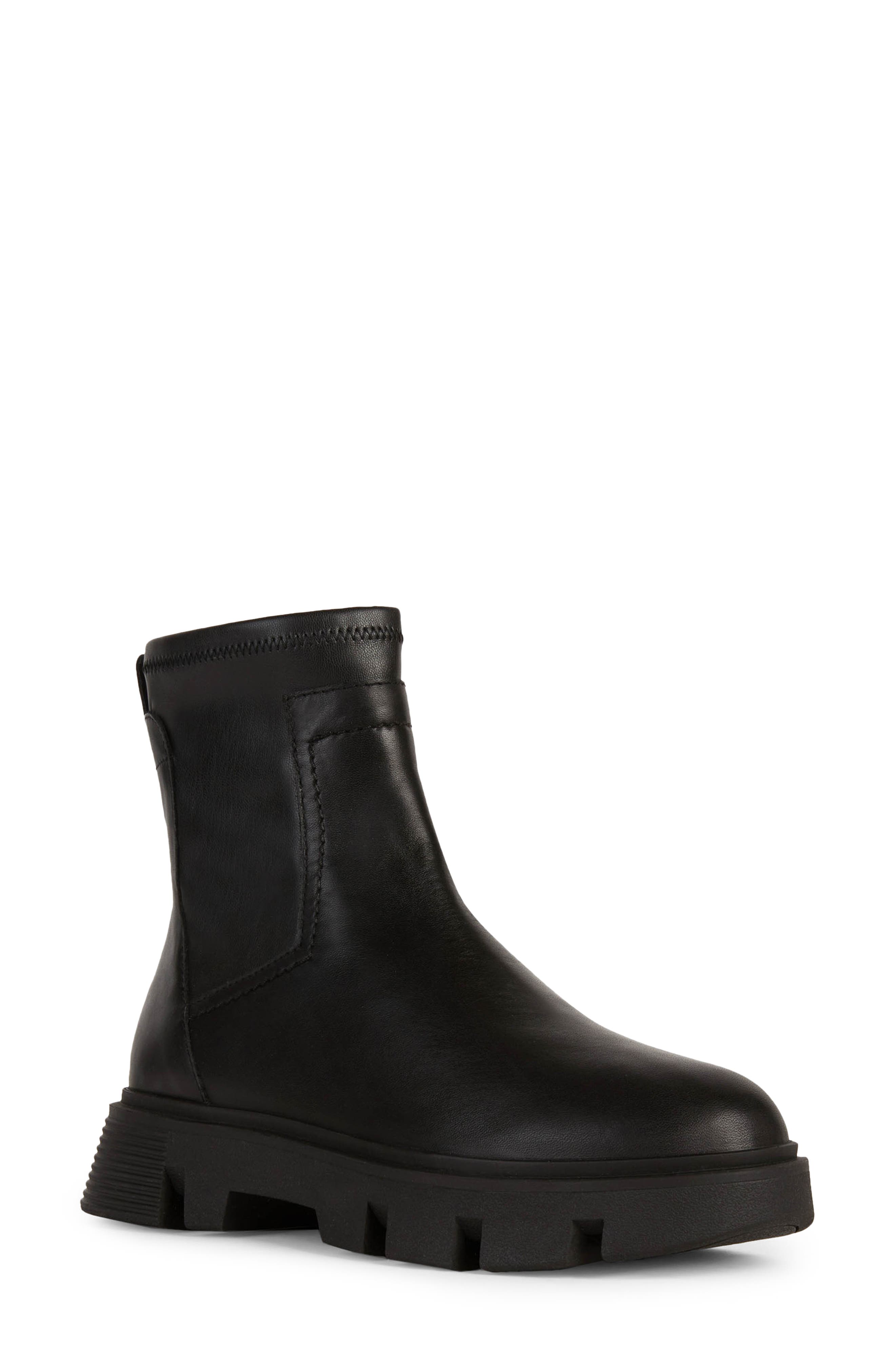 nordstrom black flat boots