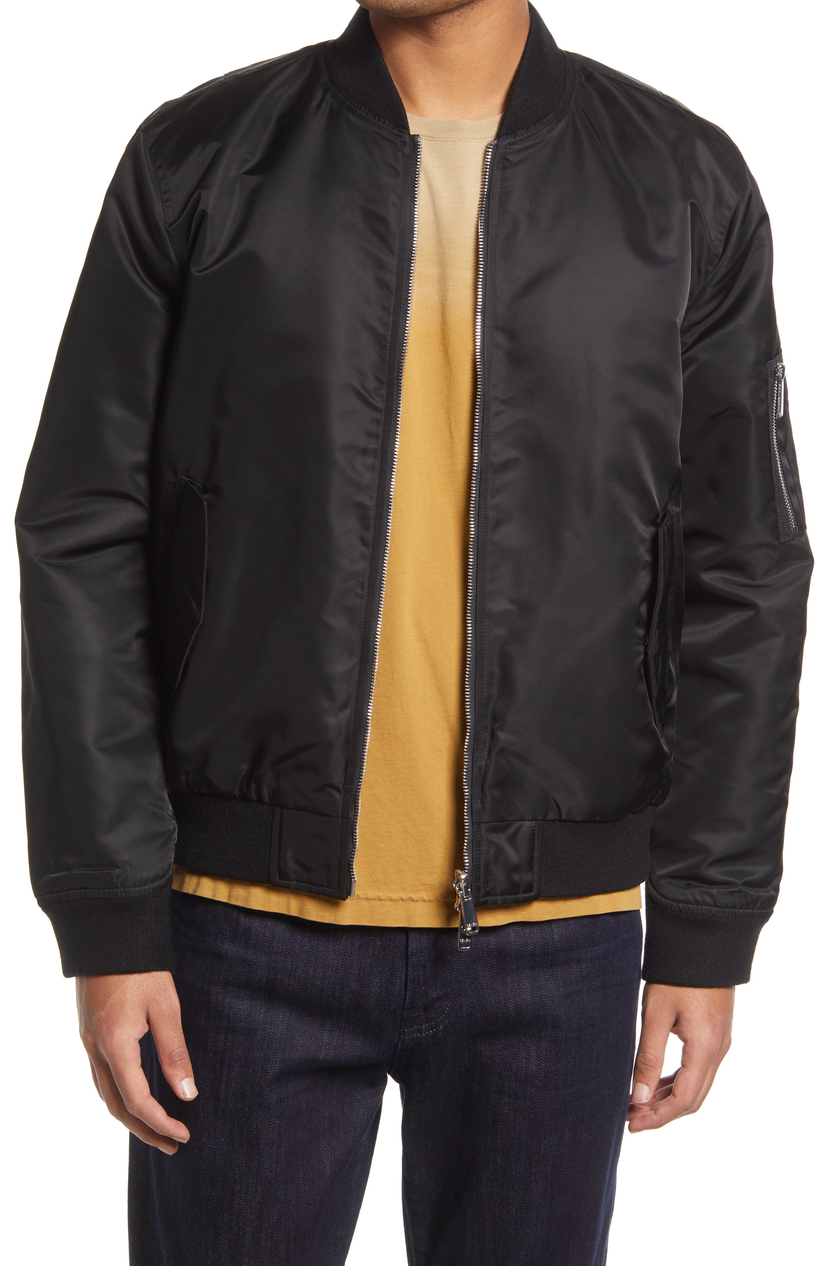 black bomber jacket mens nordstrom