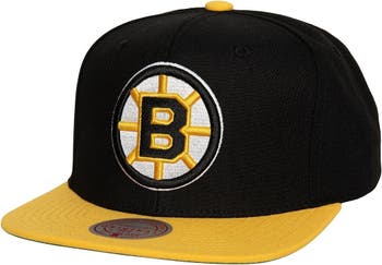 Mitchell & Ness Men's Mitchell & Ness Black Boston Bruins Core Team Ground  2.0 Snapback Hat