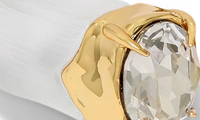 Shop Alexis Bittar Bonbon Crystal Lucite® Hinged Bracelet In Silver