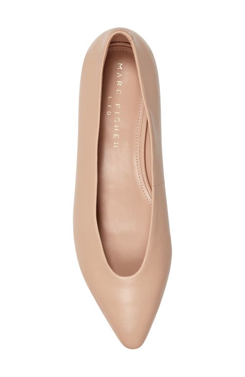 Shop Marc Fisher Ltd Gunner Pointed Toe Flat In Light Natural