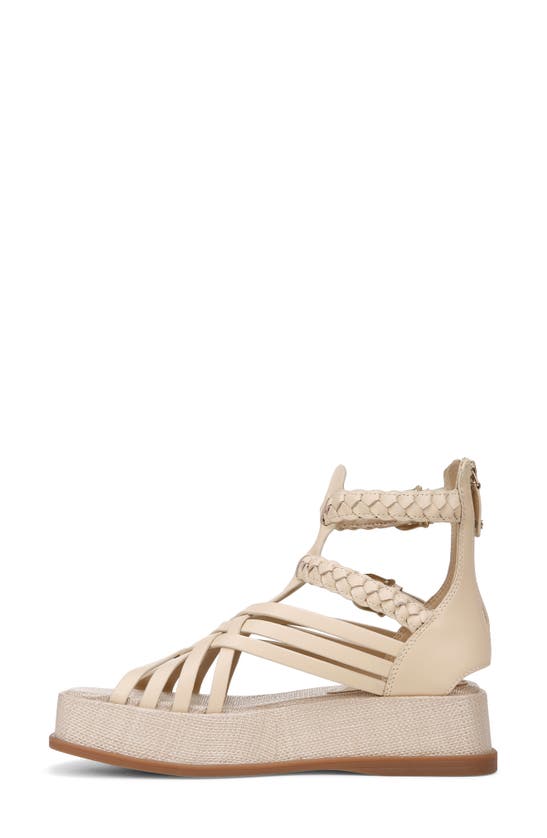 Shop Sam Edelman Nicki Ankle Strap Platform Sandal In Linen