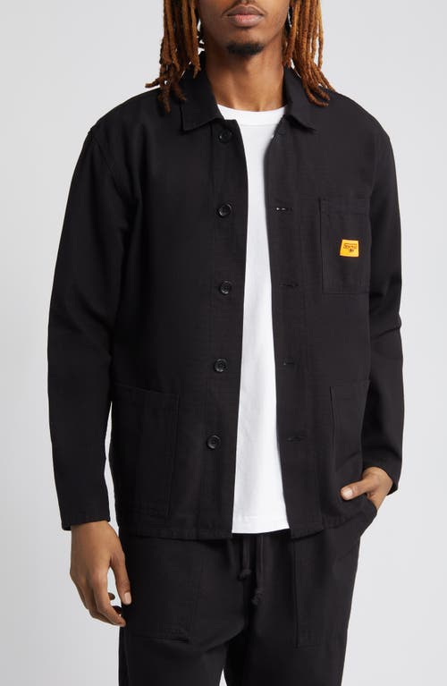 Coverall Organic Cotton Work Jacket in Black