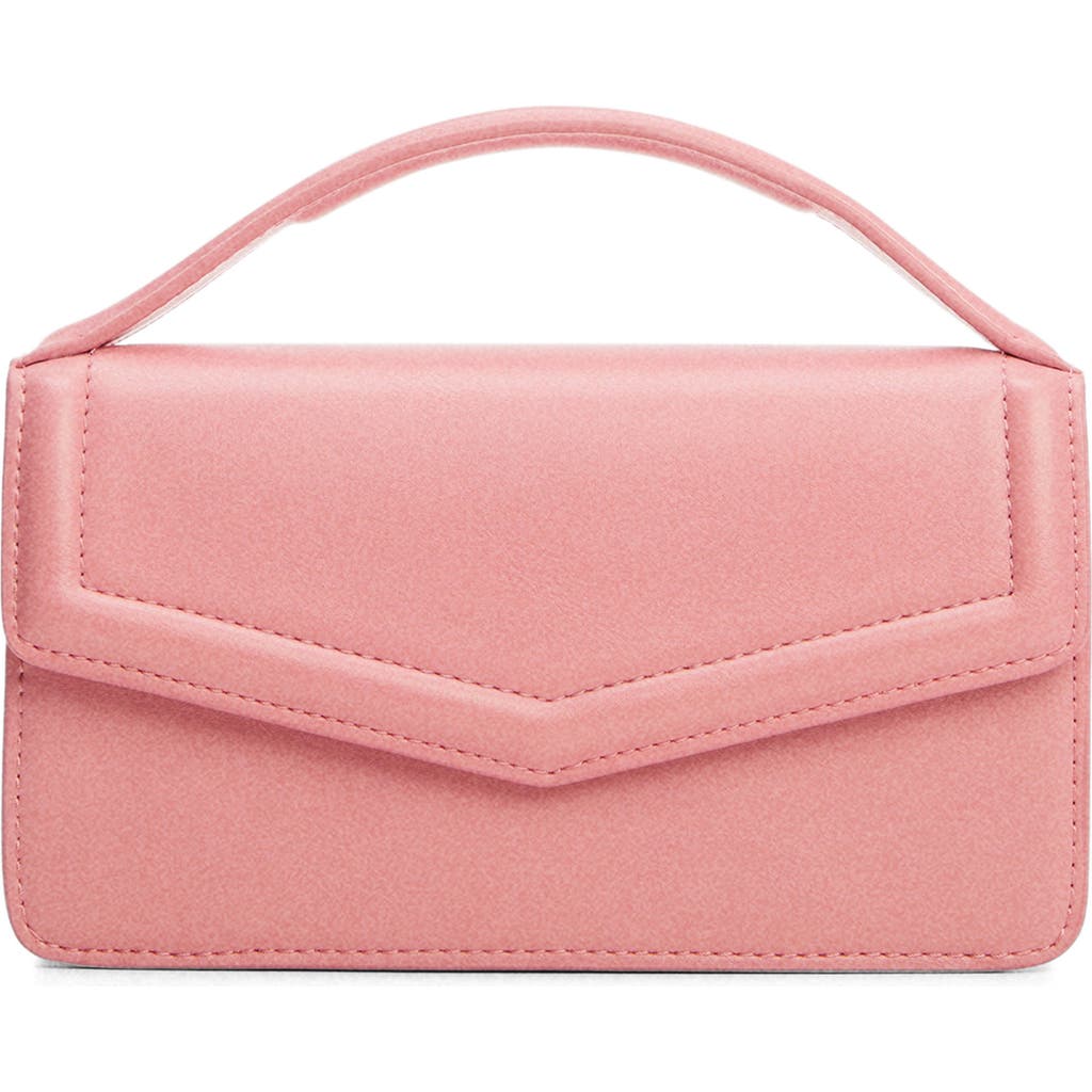 Mango Faux Leather Crossbody Bag In Pink