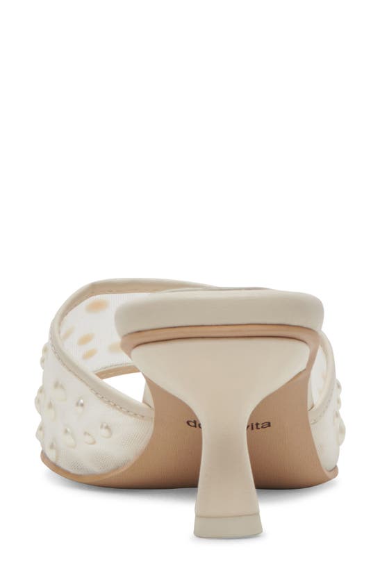 Shop Dolce Vita Meeza Imitation Pearl Sandal In Ivory Mesh